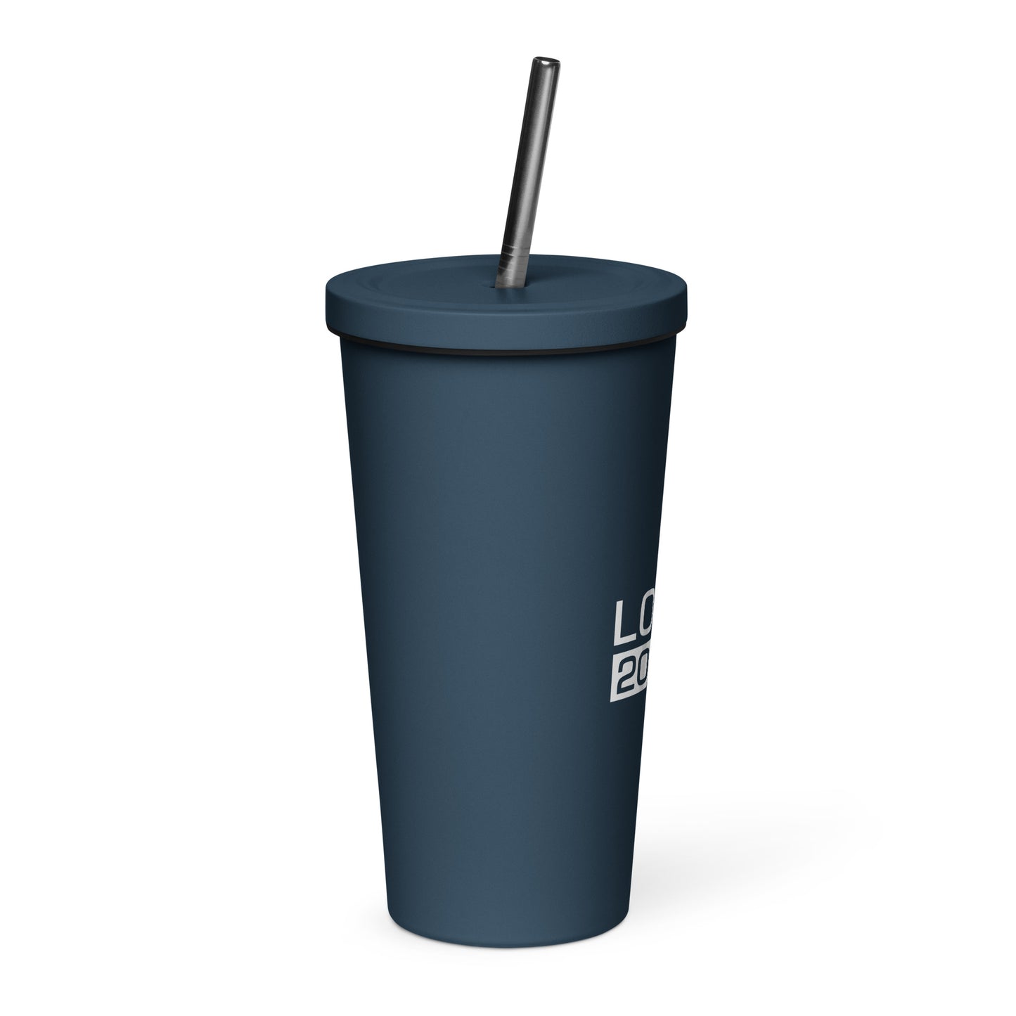 Insulated Tumbler with a Straw