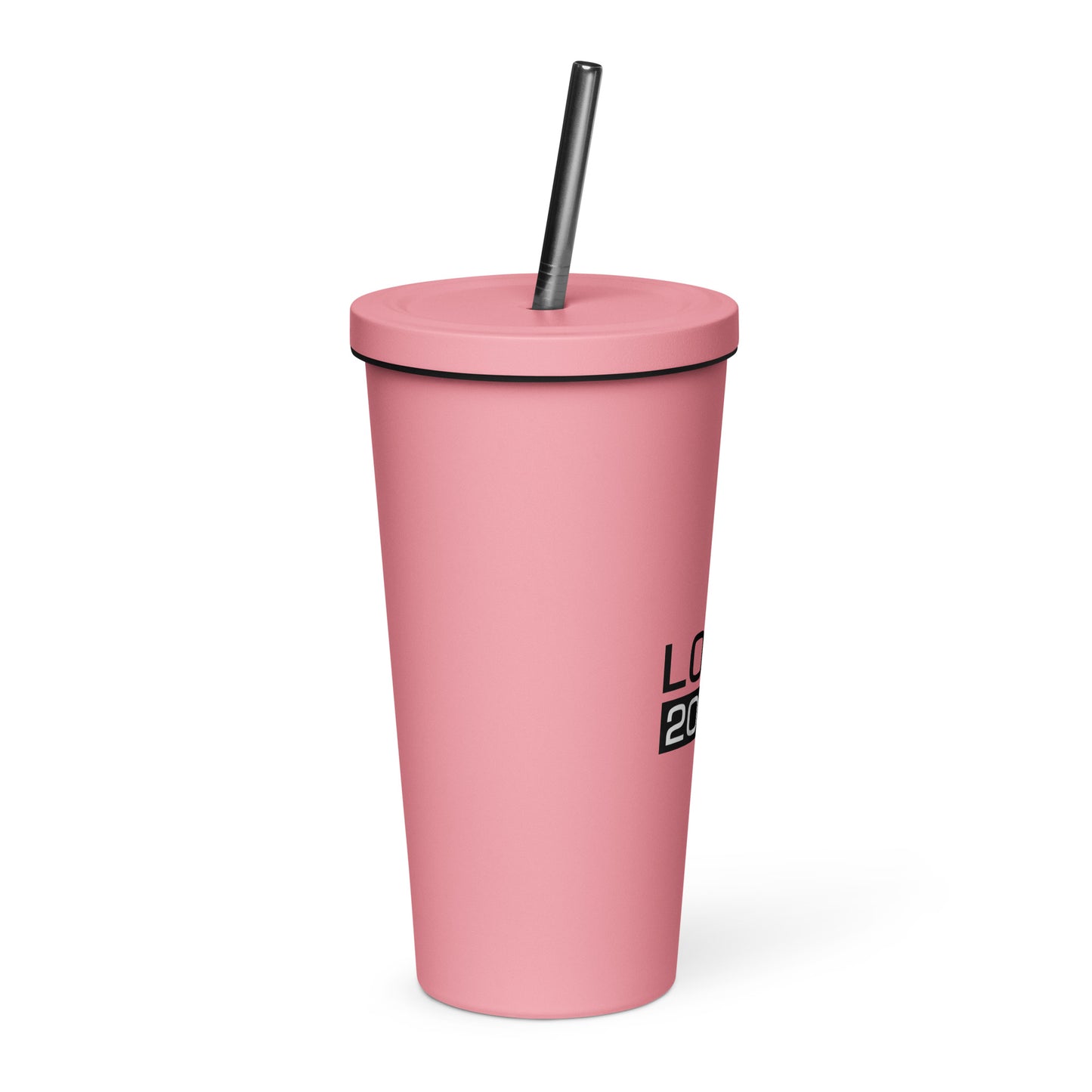 Insulated Tumbler with a Straw