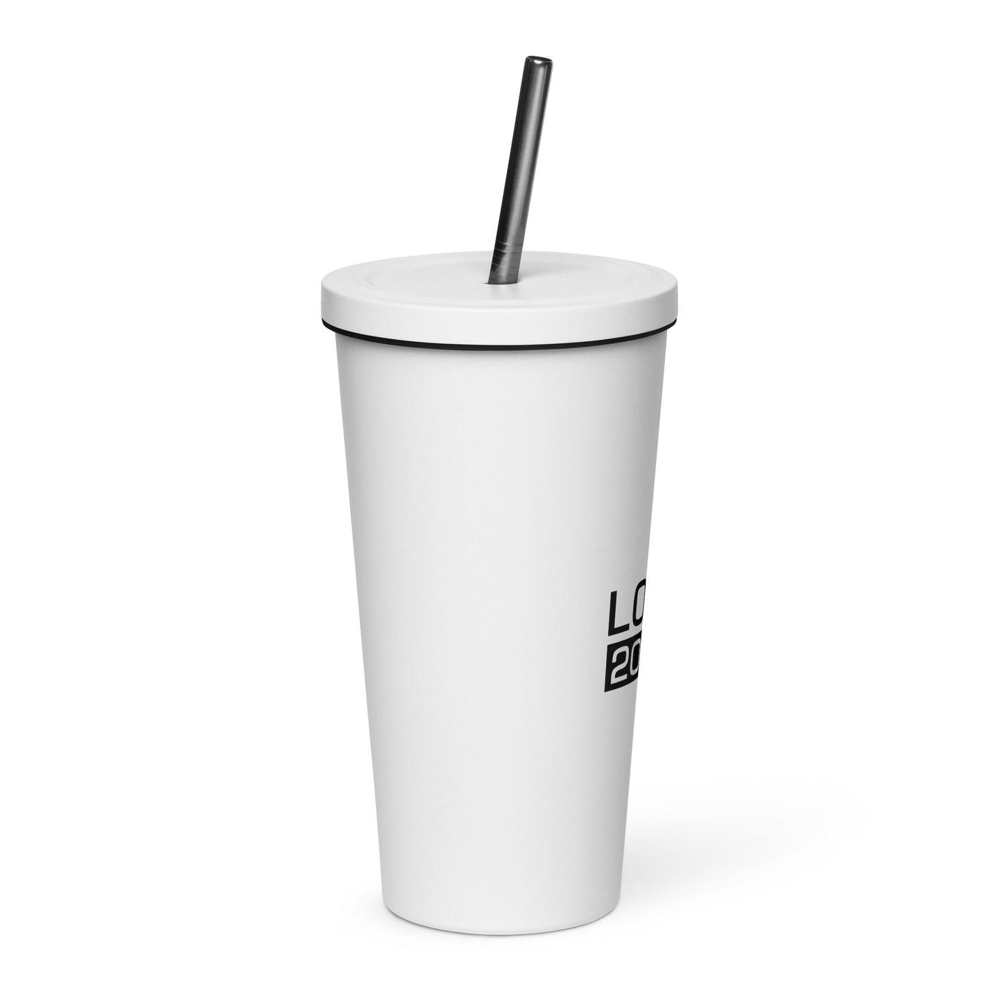 Insulated Tumbler with a Straw